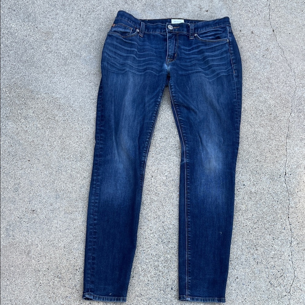 Hudson Jeans in Dark Blue Denim with few faded in crotch area!